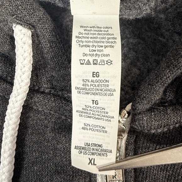 Malibu Farm Bella + Canvas Zip Up Hoodie Sweatshirt Womens XL Gray - Picture 6 of 8